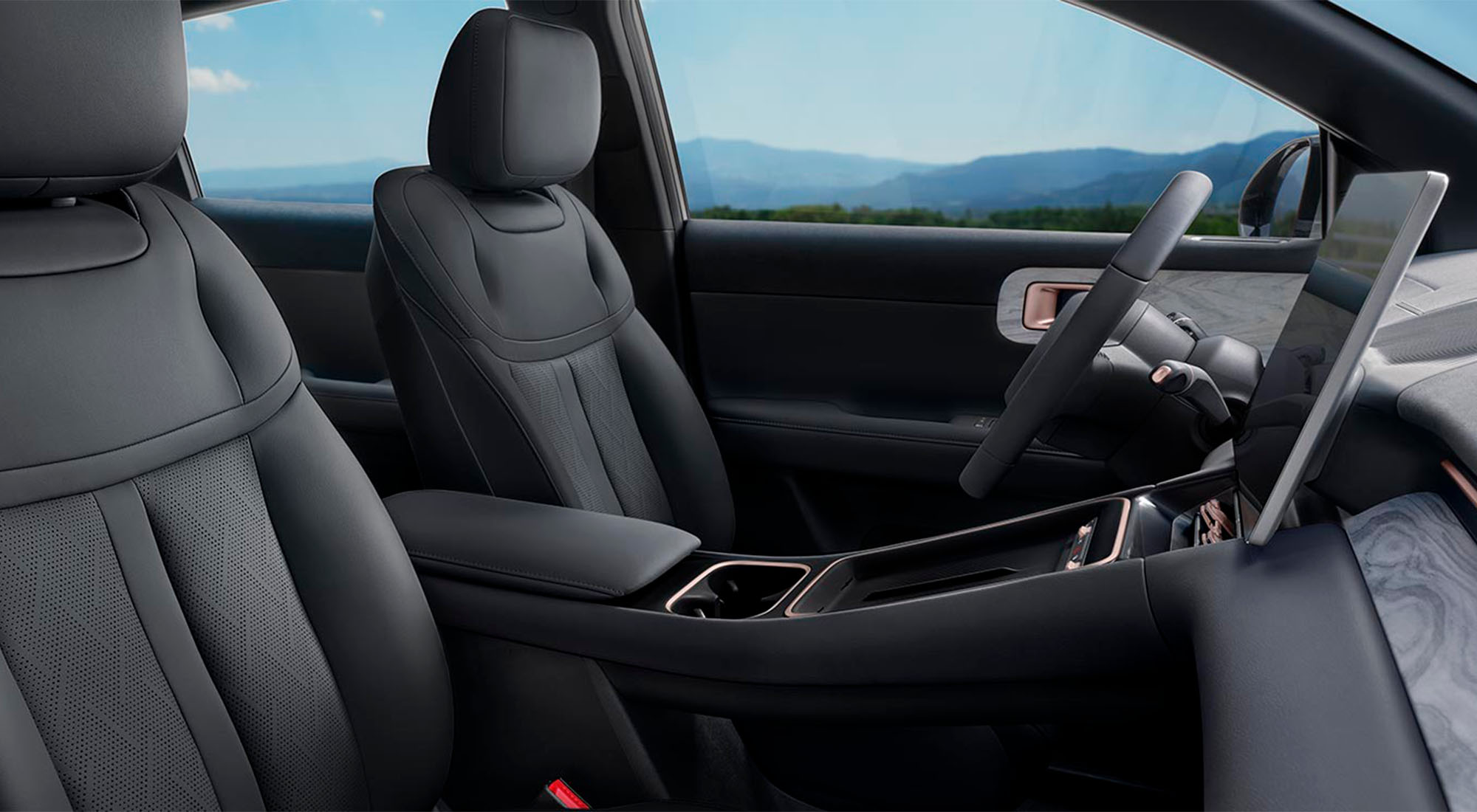 Captiva Híbrida Negro, tapicería en ecocuero