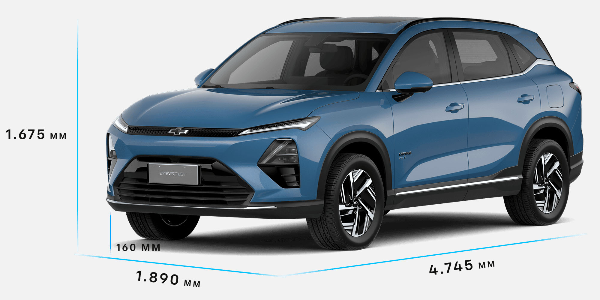 Dimensiones exteriores Chevrolet Captiva PHEV