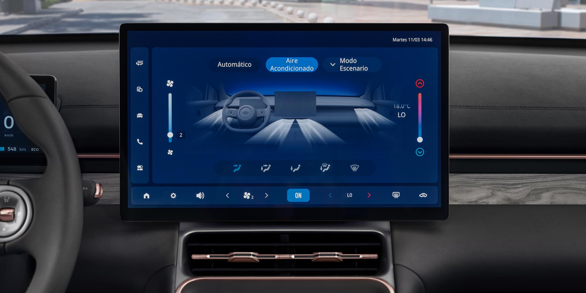 Pantalla central Chevrolet Captiva PHEV